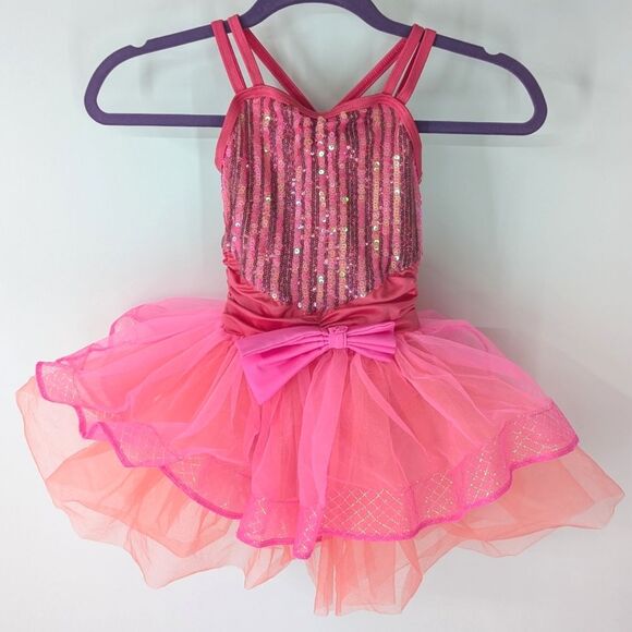 Weissman Showtime 12473 At The Zoo Sequin Stripe Tonal Layered Tutu Dress SC - Picture 3 of 9